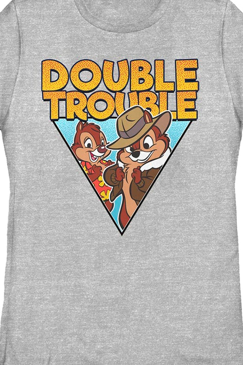 Gray Womens Double Trouble Chip 'n Dale Rescue Rangers Shirtmain product image