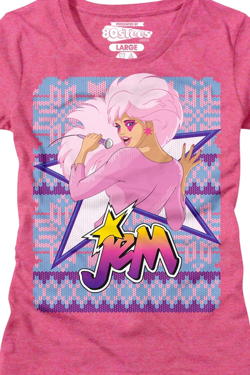 Womens Faux Knit Jem Christmas Shirtmain product image