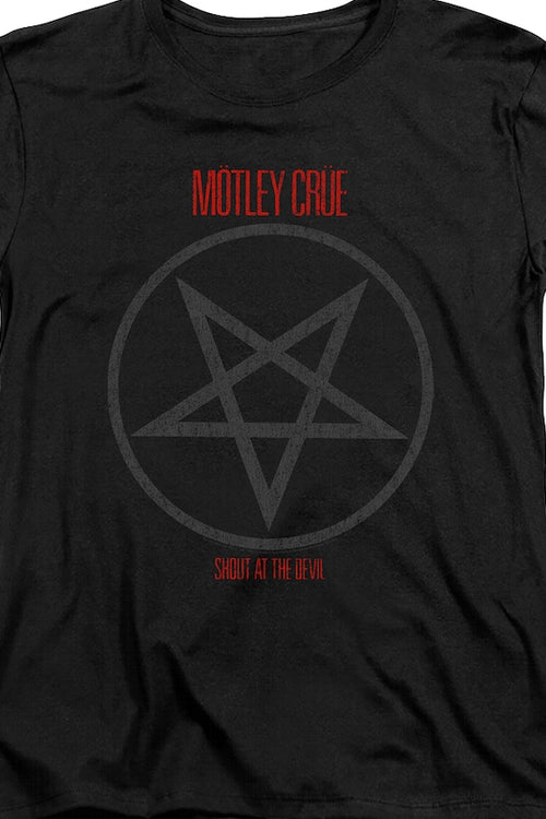 Womens Shout At The Devil Pentagram Motley Crue Shirtmain product image