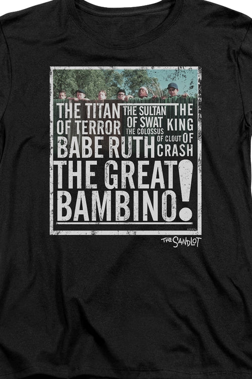 Womens The Great Bambino Sandlot Shirtmain product image