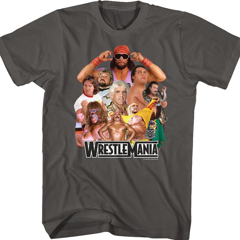 WrestleMania Legends T-Shirt: WWE Wrestling Mens T-Shirt