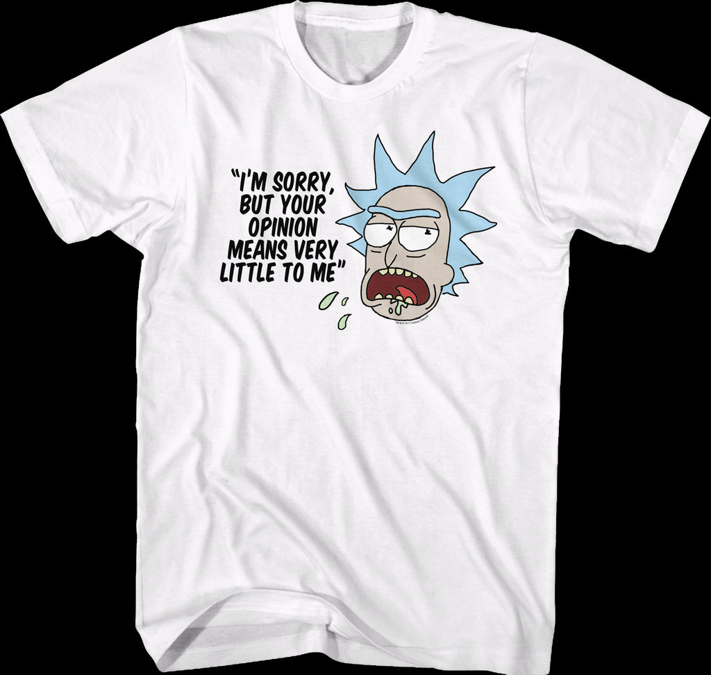 Your Opinion Means Very Little Rick and Morty T-Shirt