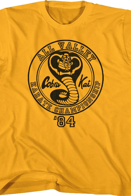 Youth 84 All Valley Cobra Kai Karate Kid Shirtmain product image