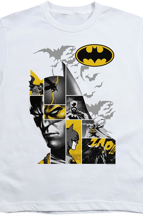 Youth Caped Crusader Collage Batman Shirtmain product image