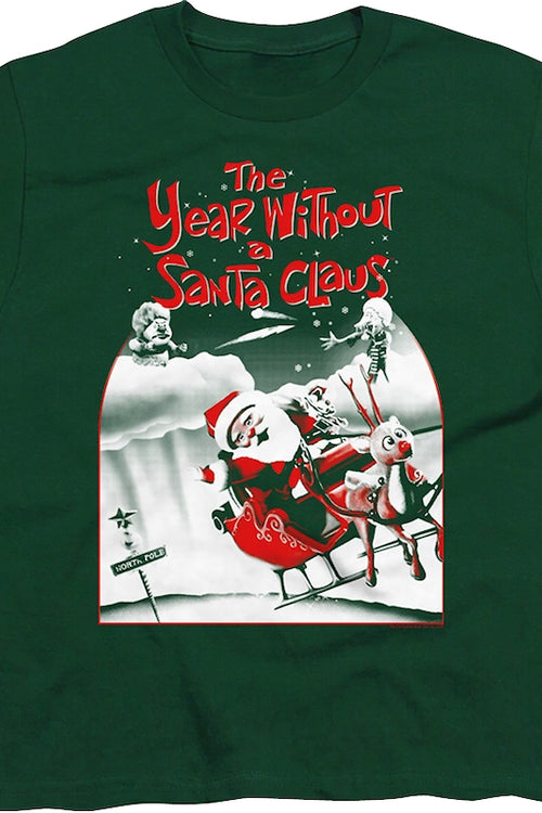 Youth Green Poster The Year Without A Santa Claus Shirtmain product image