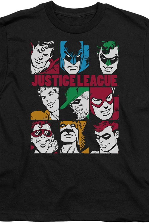 Youth Hero Faces Justice League Shirtmain product image