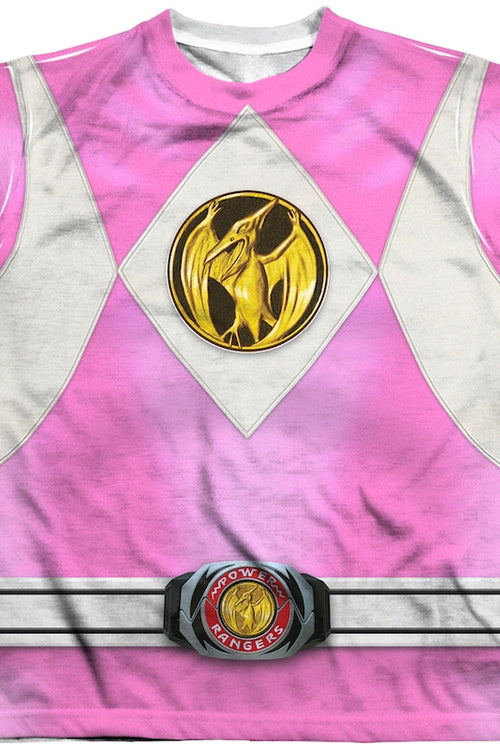 Youth Pink Ranger Sublimation Costume Shirtmain product image