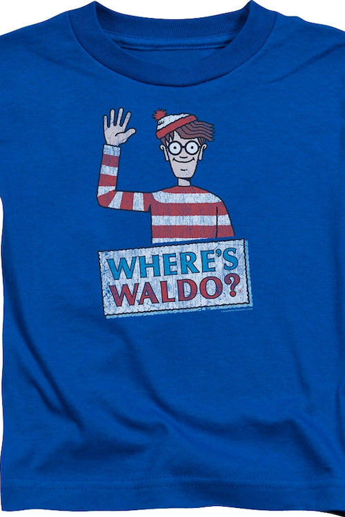 Youth Waving Where's Waldo Shirtmain product image